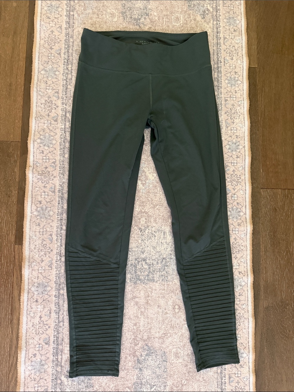 Threads 4 Thought Reactive Dark Green Ribbed Active Leggings
